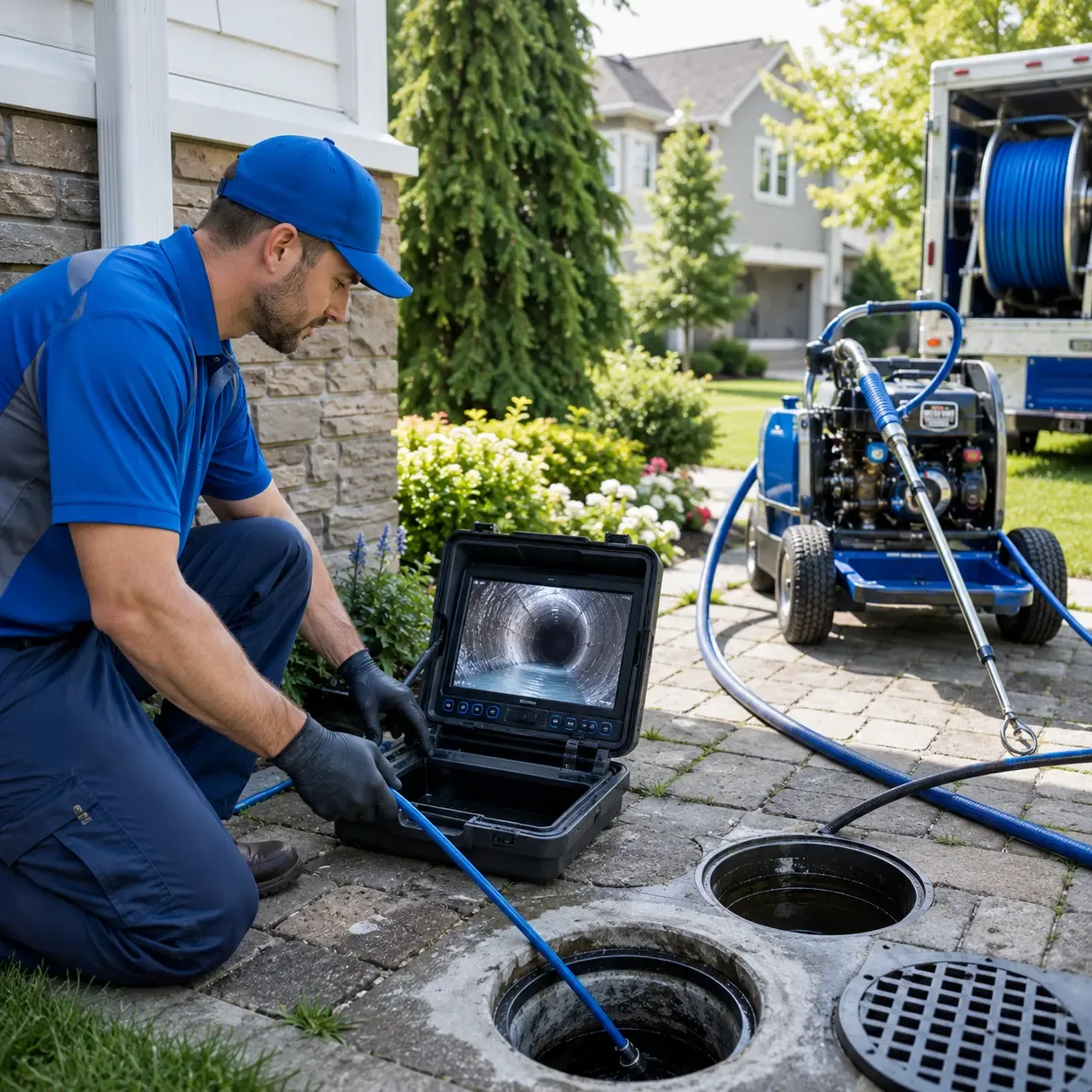 Outdoor drain cleaning professionals serving Darien, WI